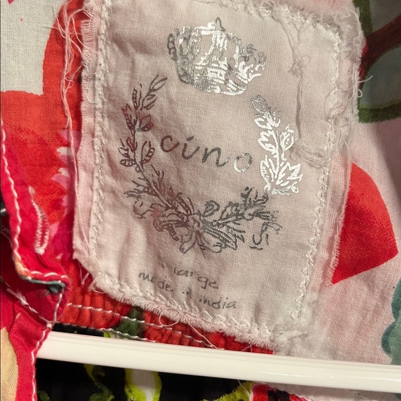 Cino 100% Cotton Roll Sleeve Floral Button Down Size XL - Picture 4 of 7